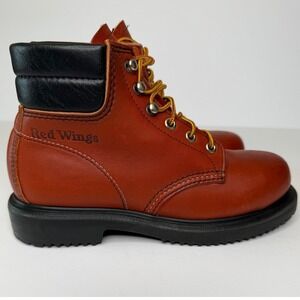 Red Wing 2308 Vintage Steel Toe Work Boots Russet Leather SuperSole Mens 5.5